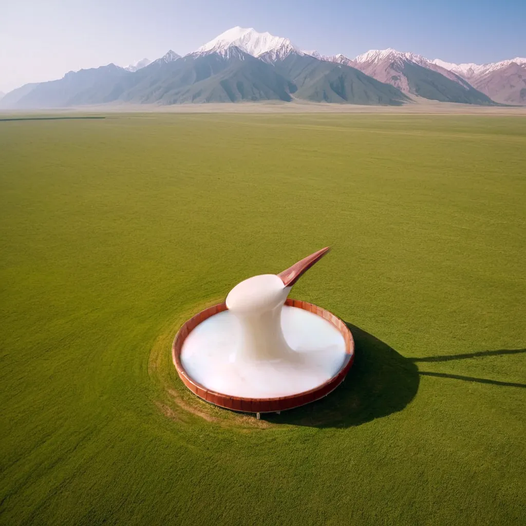 Nuage blanc des steppes